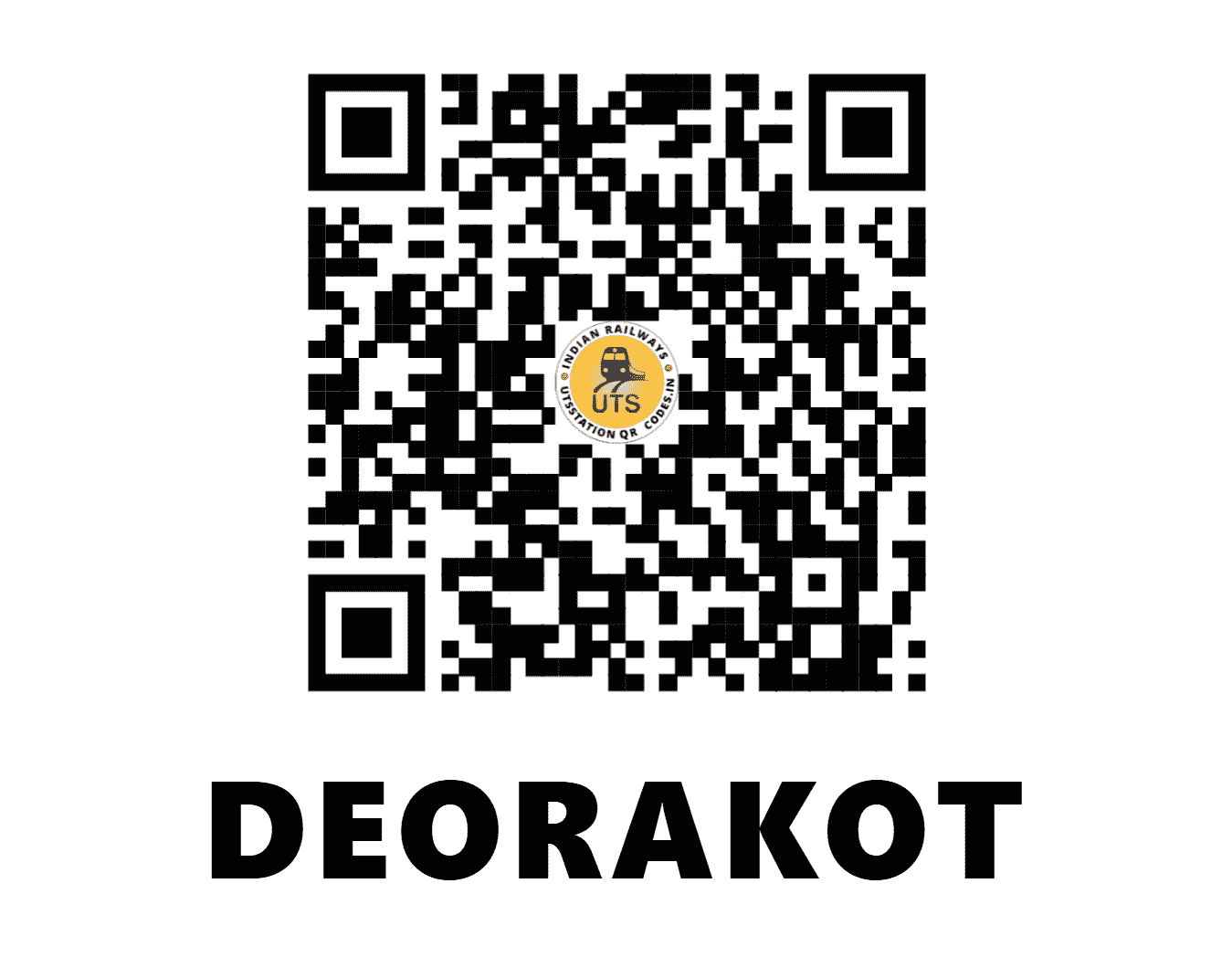 UTS QR Code for DEORAKOT - DELO (NR - UTTAR PRADESH)